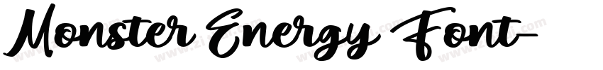Monster Energy Font字体转换